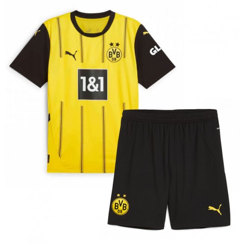 Fotbalové Dres Borussia Dortmund Dětské Domácí 2024-25 Krátký Rukáv (+ trenýrky)